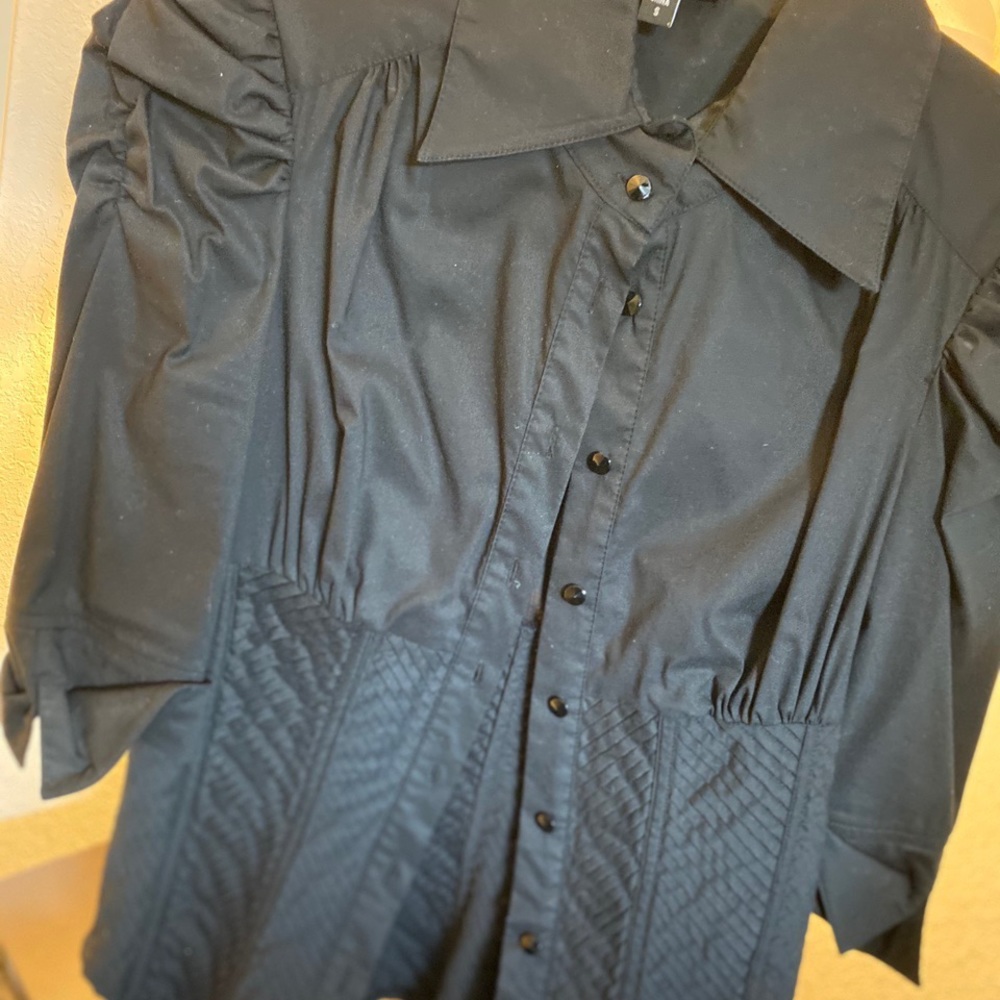 BEBE corset blouse.